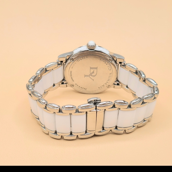 David Yurman Classic Quartz Watch With Diamond Bezel and White Ceramic - Picture 5 of 15